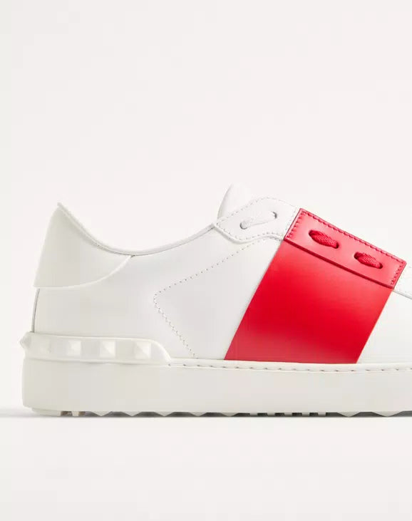 Open Sneaker In Veal White Red