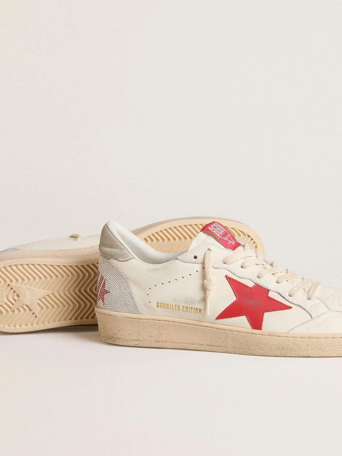 Star and red Swarovski lettering