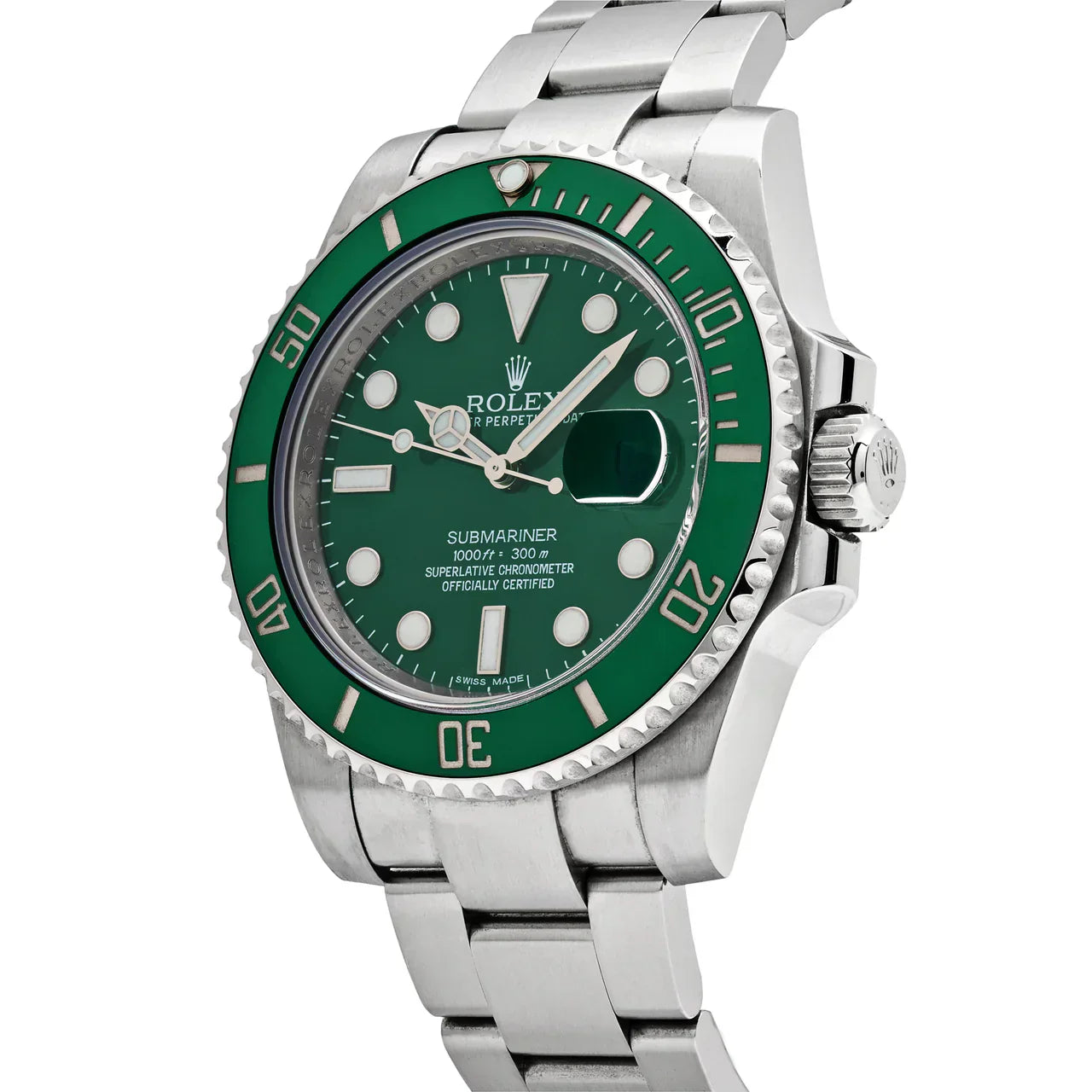 Submariner Date 116610LV 'Hulk' Steel Green Dial Oyster