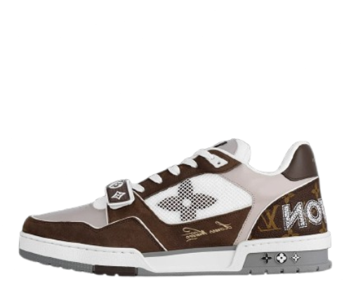 Flor Monogramada Marrom Moka