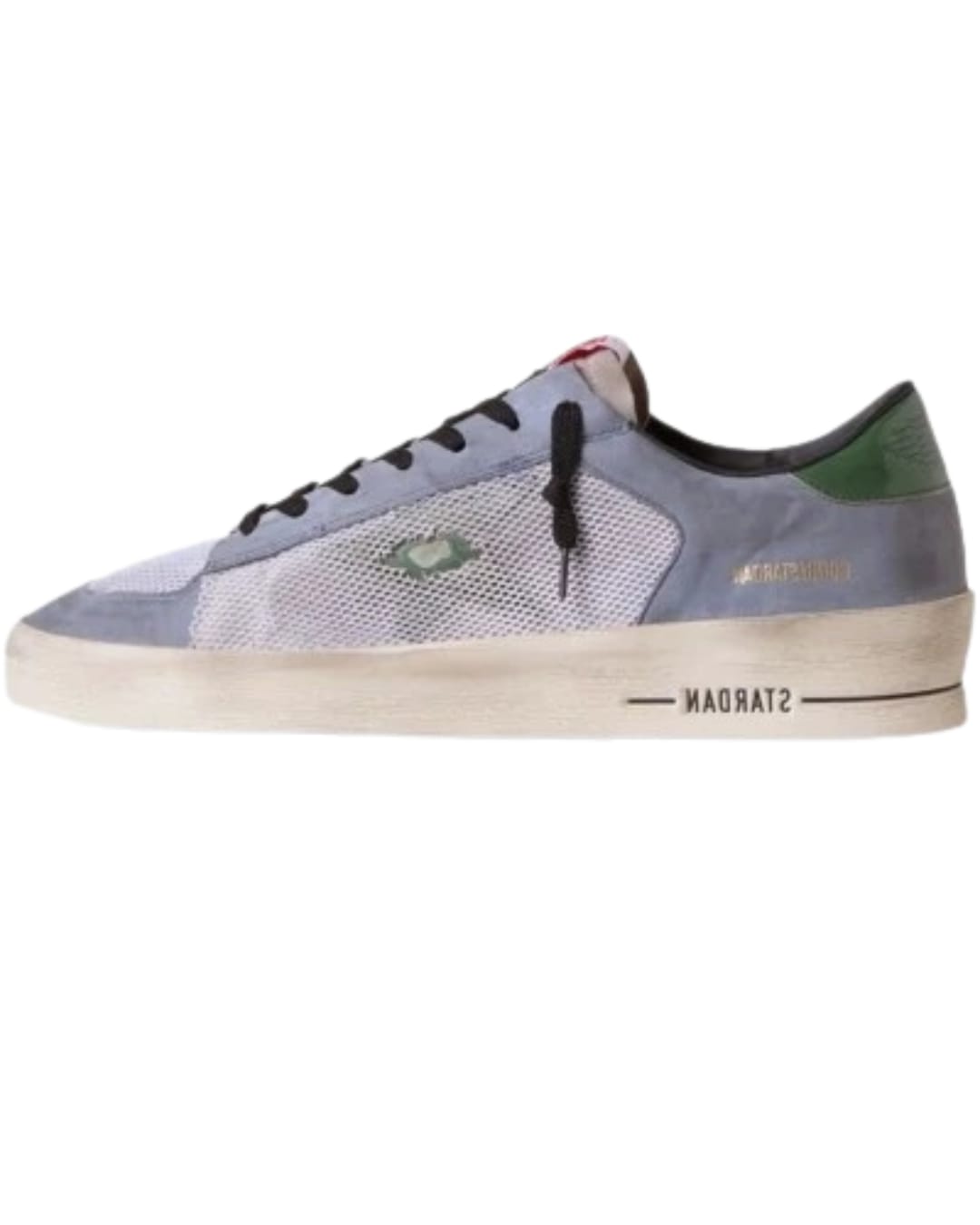 Star Powder Blue Suede and Green Leather