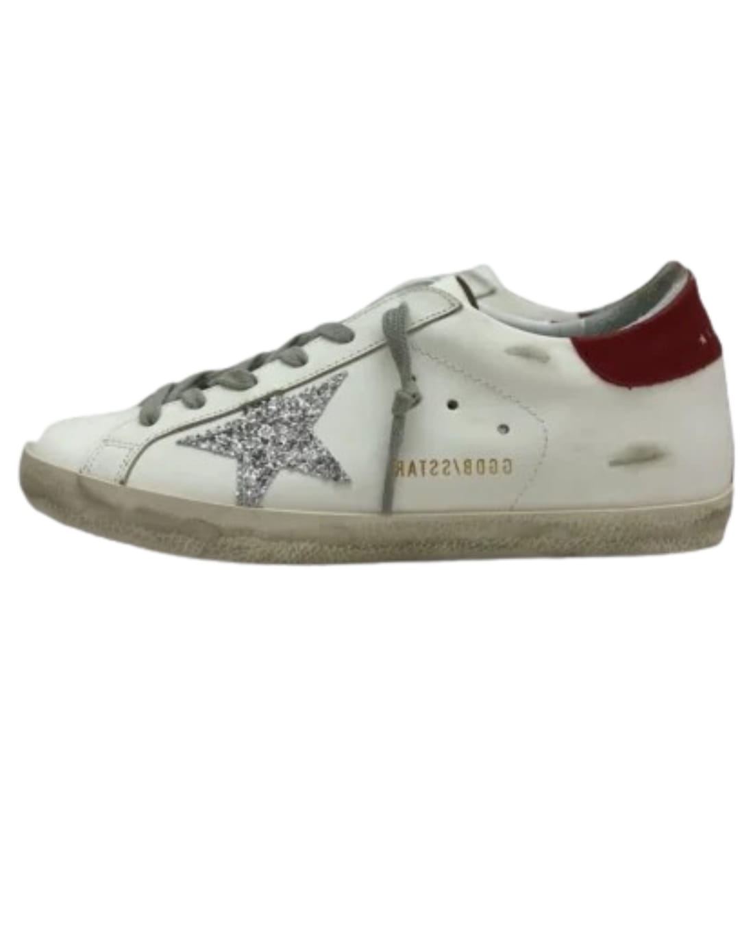 Star White Red Star Silver Glitter