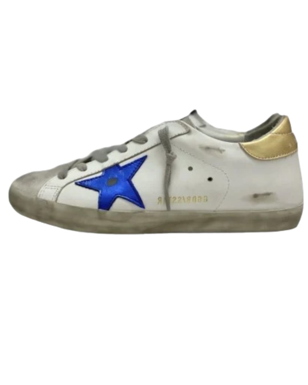 Star Gold Navy Distressed Leather