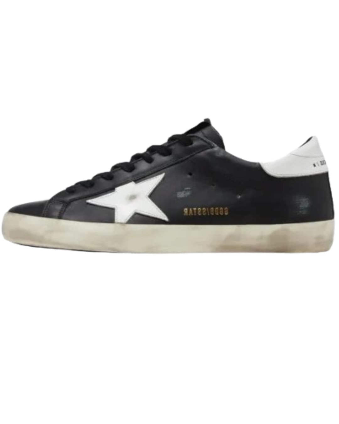 Star ‘Black White’ Distressed Leather