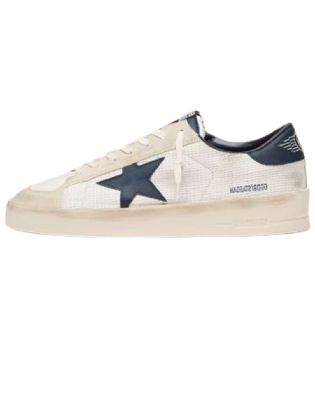 Star beige suede with blue