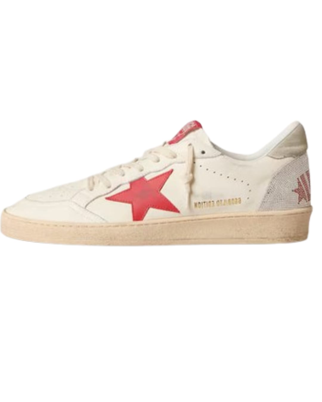 Star and red Swarovski lettering