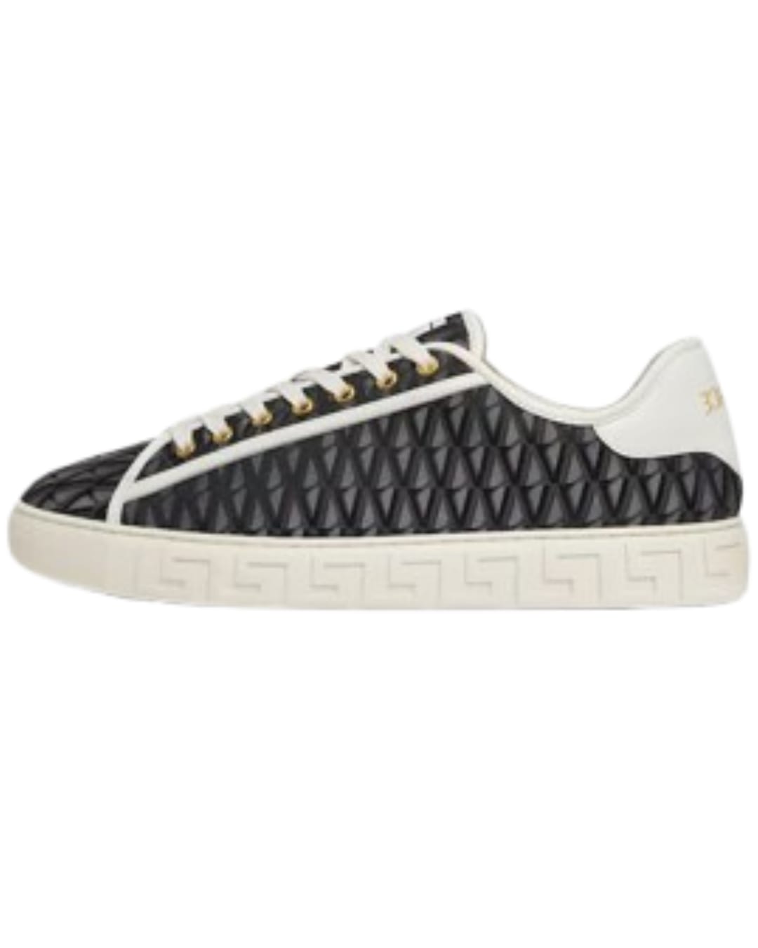 Greca Jacquard Canvas Black White