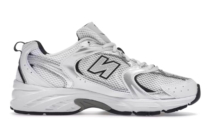 White Silver Navy