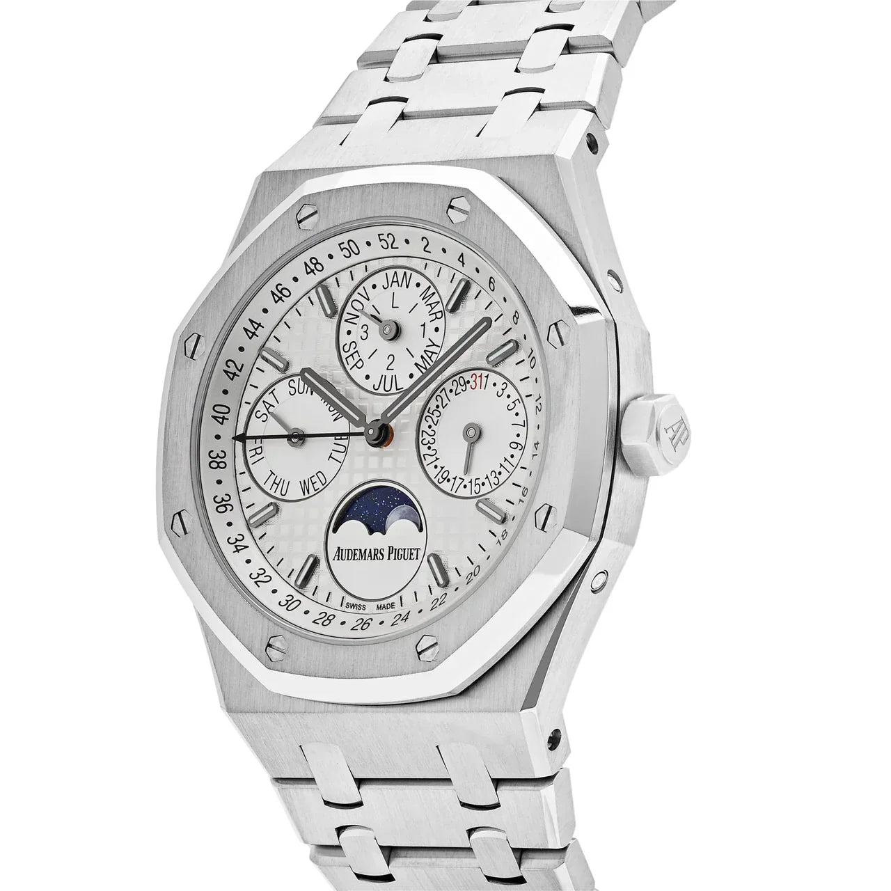 Royal Oak Perpetual Calendar 26574ST.OO.1220ST.01 Steel White Dial
