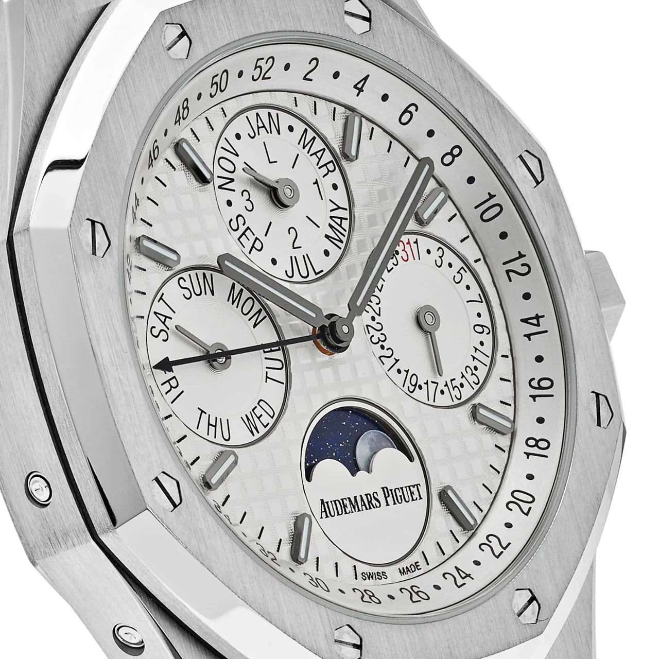 Royal Oak Perpetual Calendar 26574ST.OO.1220ST.01 Steel White Dial