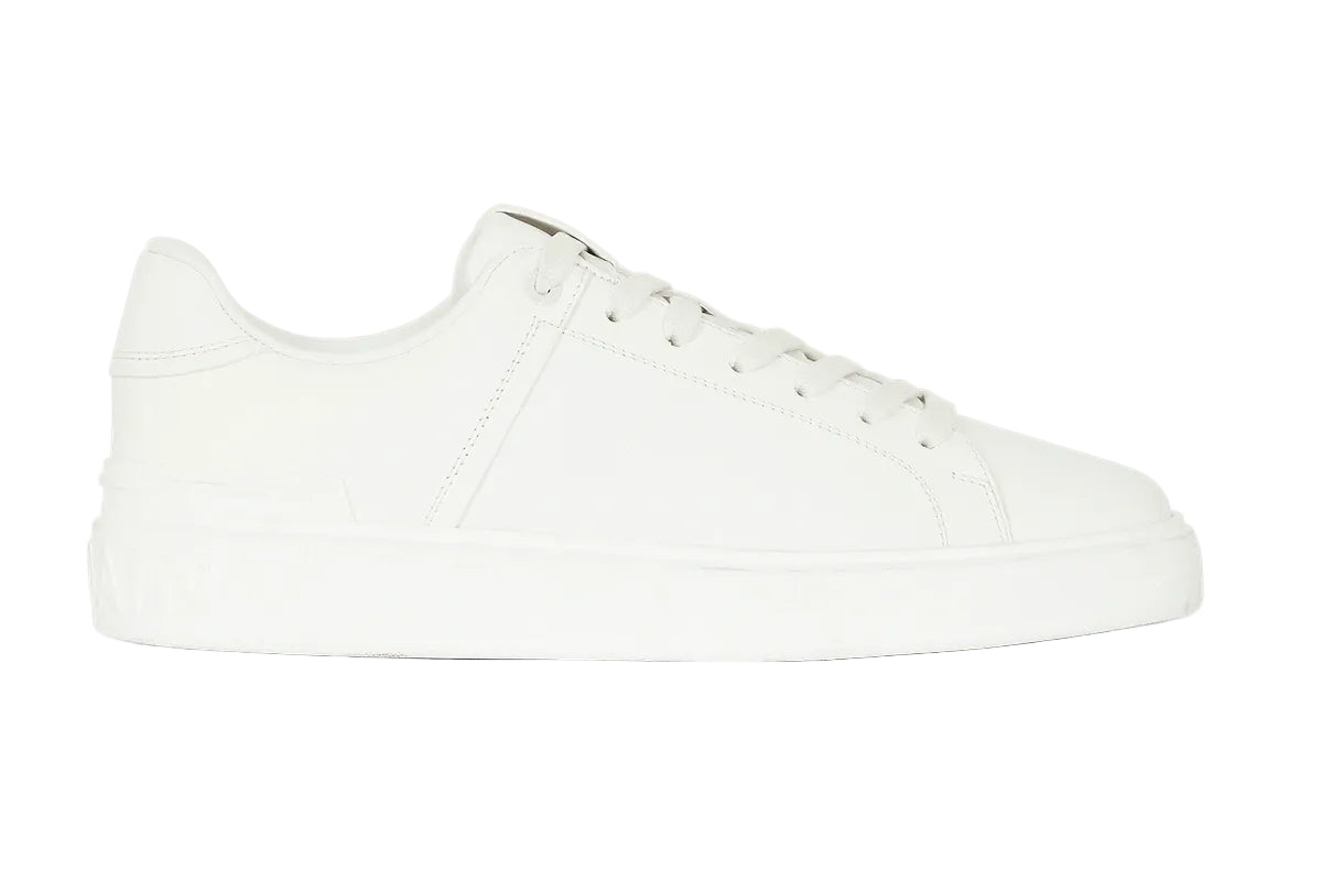 B-Court Trainer in Calfskin White
