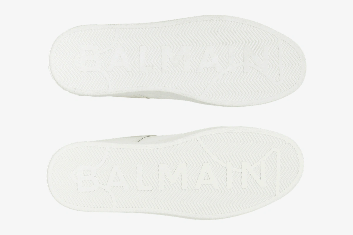 B-Court Trainer in Calfskin White