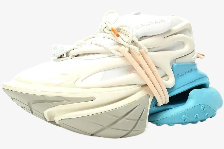 Unicorn Low Top Neoprene & Leather White Blue