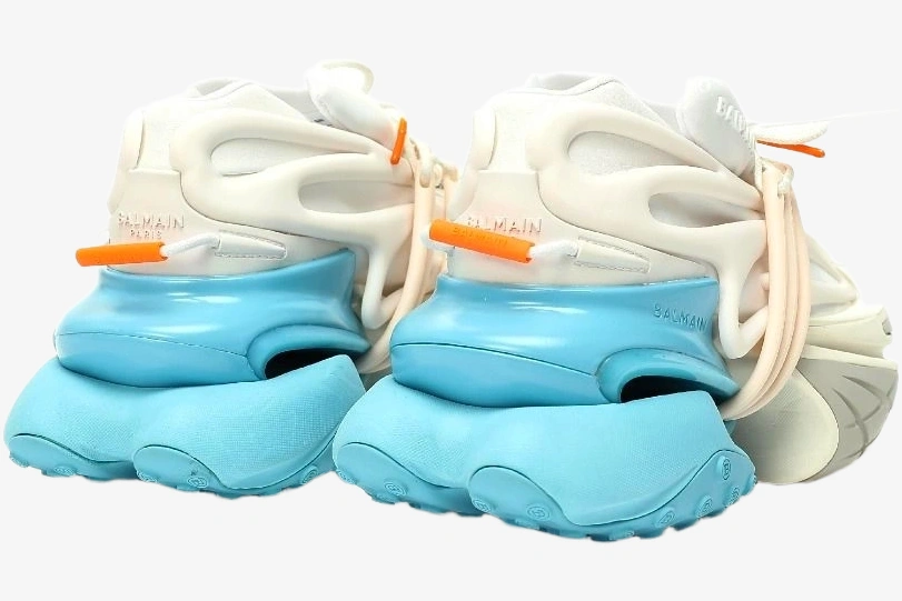 Unicorn Low Top Neoprene & Leather White Blue