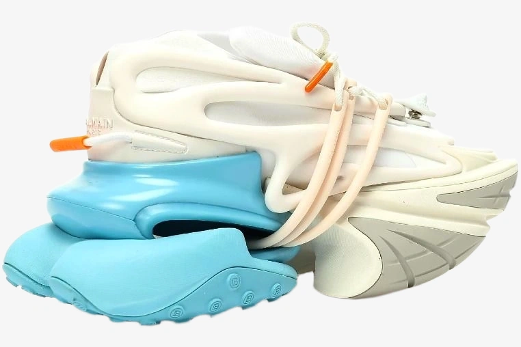 Unicorn Low Top Neoprene & Leather White Blue