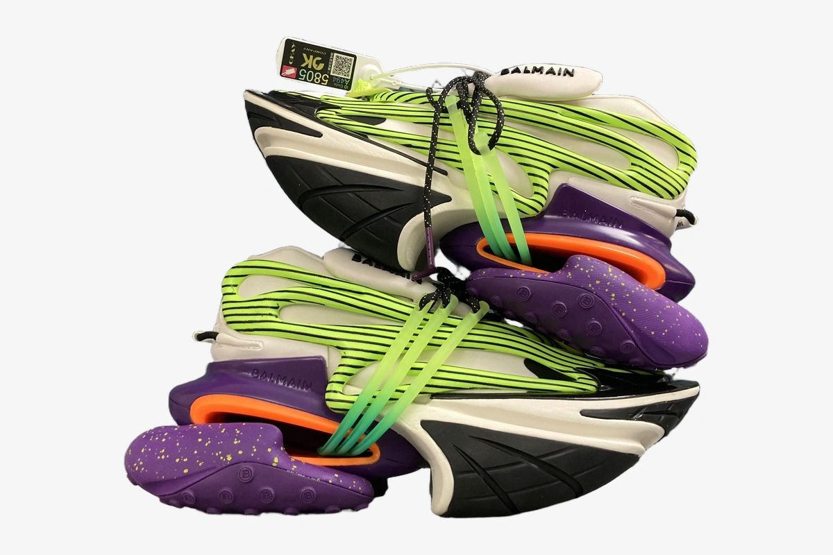 Unicorn Low Top Neoprene & Leather Purple Green