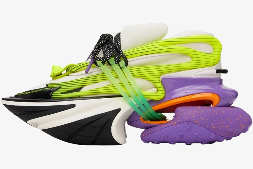 Unicorn Low Top Neoprene & Leather Purple Green