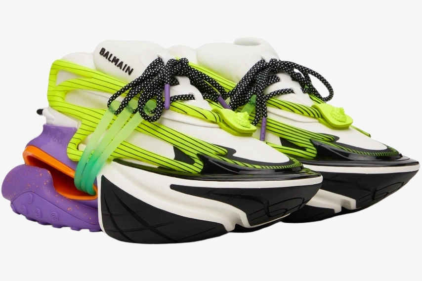 Unicorn Low Top Neoprene & Leather Purple Green