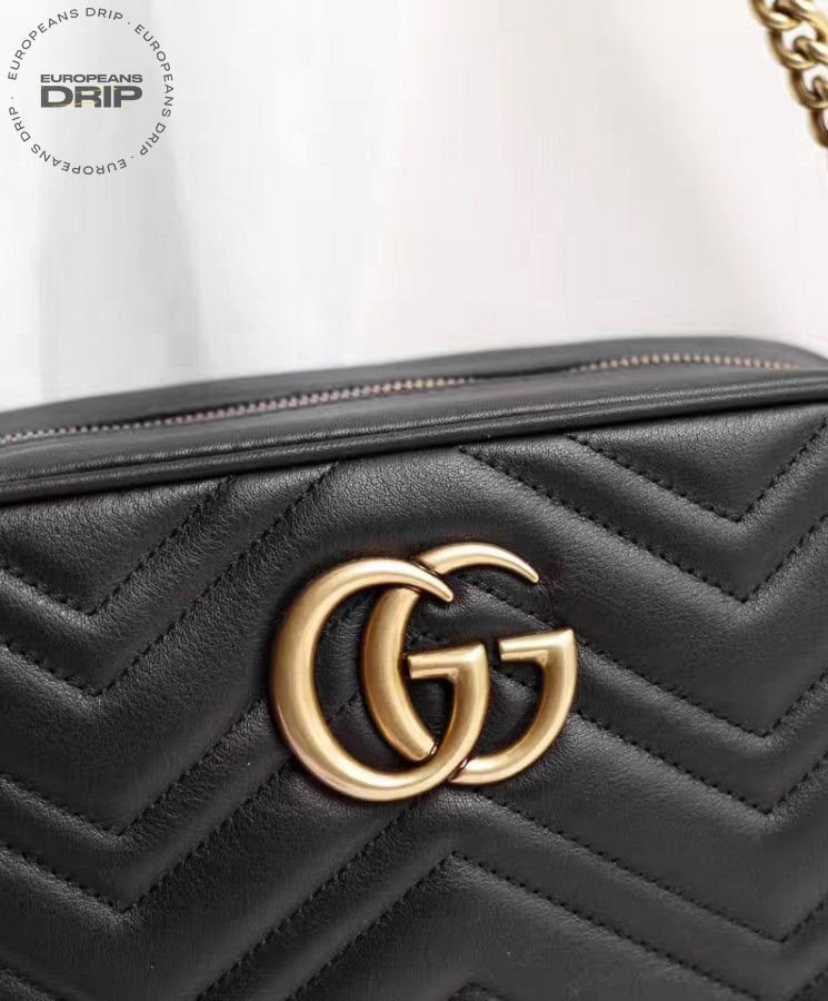GG Marmont Matelasse Black 24 cm
