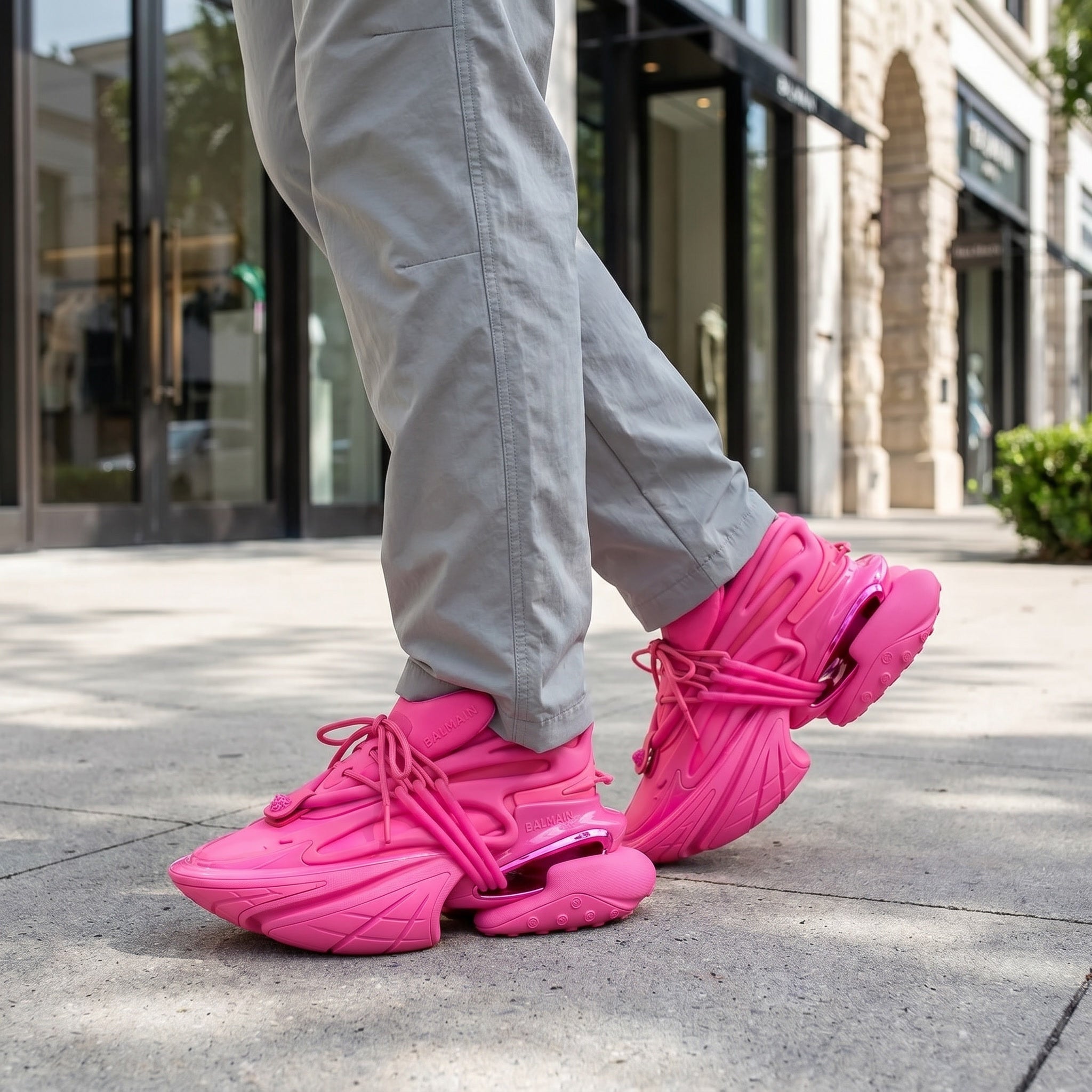 Unicorn Low Top Neoprene & Leather Pink