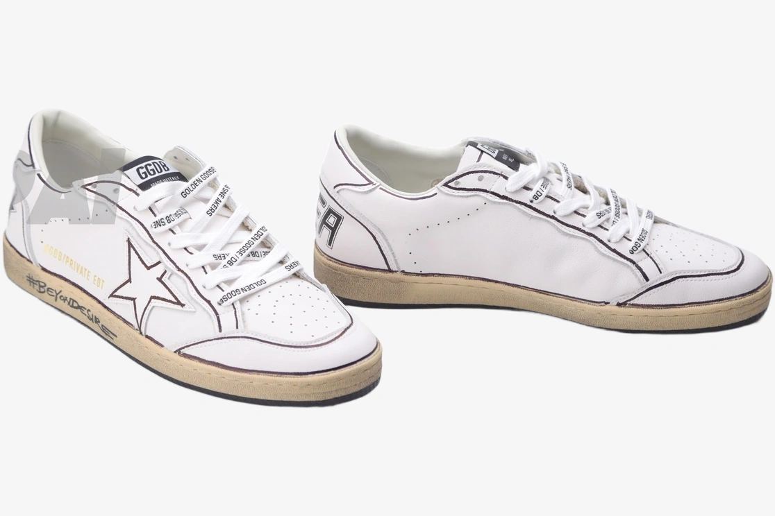 Star White with Brown Stripes