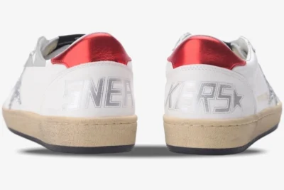 Star White Red Star Glitter