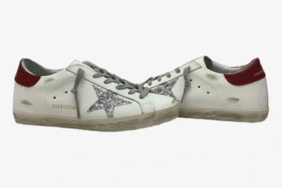 Star White Red Star Silver Glitter