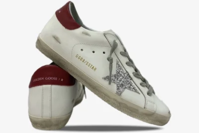 Star White Red Star Silver Glitter