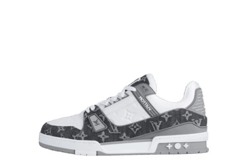 Monogram Denim Grey White