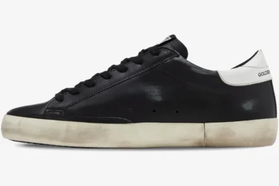 Star ‘Black White’ Distressed Leather