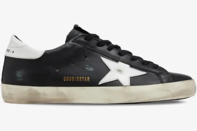 Star ‘Black White’ Distressed Leather