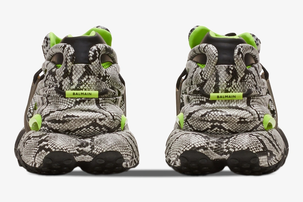 Unicorn Low Top Neoprene & Leather Grey Snake