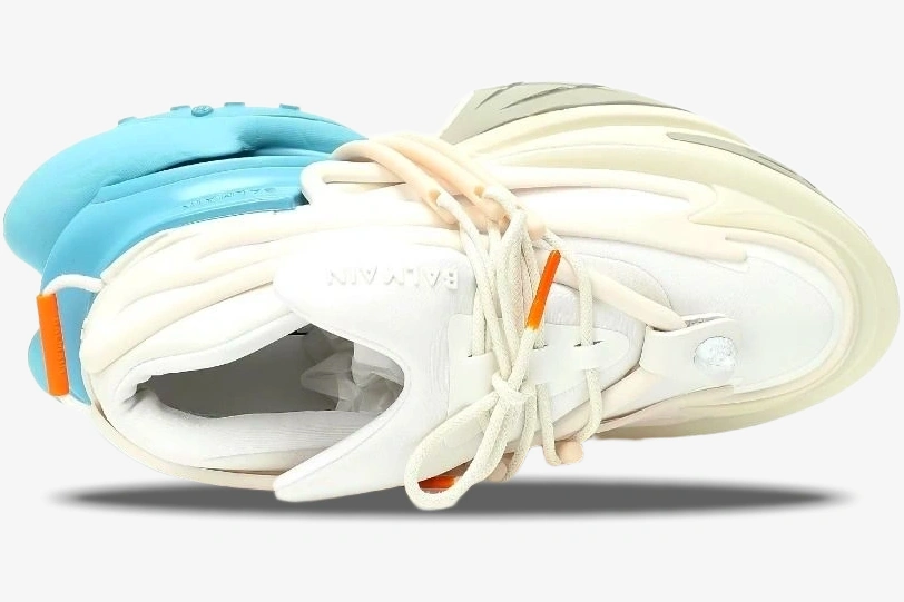 Unicorn Low Top Neoprene & Leather White Blue