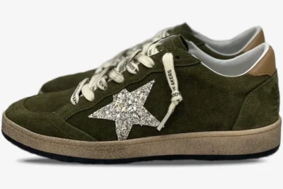 Star Distressed Suede